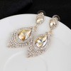 JWICOS Bridal Wedding Earrings for Women Brides Crystal Rhinestones Dangle