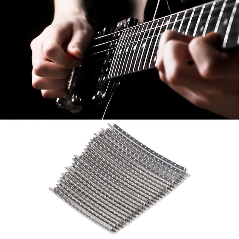 24Pcs Guitar Fret Wire 2.7mm 24 Frets Stainless Steel Fretwire