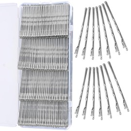 Teenitor 500Pcs Bobby Pins, Silver Bobby Pins for Gray Hair 2inch