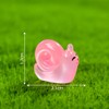 titihuirie 100 Pcs Cute Mini Snail Figurines Miniature Snail Tiny