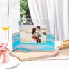Queekay Wedding Unity Sand Ceremony Photo Frame Clear Acrylic Sand