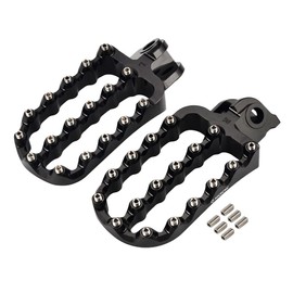 NICECNC Motorcycle Footrest Set Compatible with 690 SMC R 2019-2024, 950 Adventure S 2004-2006, Footrest Set with Screws, Compatible with Husqvarna Norden 901 2022-2023, Aluminium, See Features
