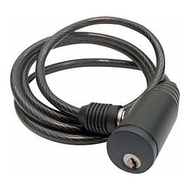 Task Kabelschloss Fahrradschloss mit Halterung Schlüssel 1000 x 6mm 554412, Schwarz