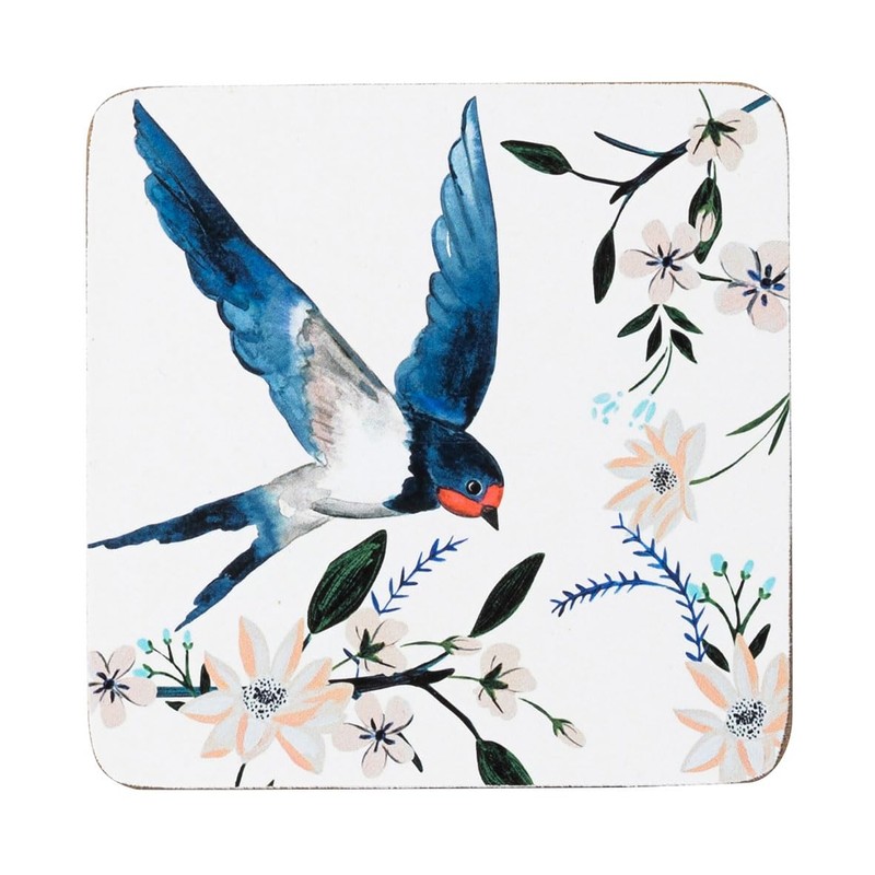 Set of 4 (8 pc) Flying Home Birds Placemat &