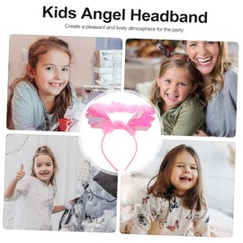 SHOWERORO Hair Band Kids Party Headwear Hoop Angel Headwear Angel Headwear for Party Christmas Decor