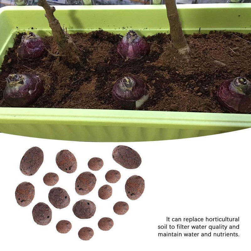 Clay Pebble, Wacent Hydroponic Clay Pebbles Grow Media Anion Clay