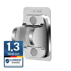 SIMGOTT Shower head holder without drilling, SUS stainless steel and ABS chrome