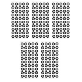 5 high Visibility Film Point scanning Reflective Marker Stickers, Suitable for 6mm Thick 3D scanning Markers for 3D scanners and Diffuse Reflection Markers for D scanners