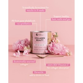 Nutra Organics Collagen Beauty Unflavoured 672g | Anti-Aging Collagen Peptides and Vitamin C | Collagen Powder for Healthy Hair, Nail and Skin (56 Serves)