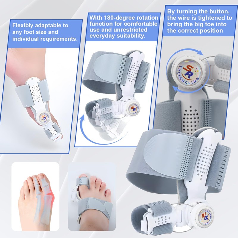DGMI Adjustable Hallux Valgus Splint, Hallux Valgus Correction, Hallux Valgus