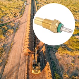 8970785920 Water Temperature Sensor, Standard Brass Water Temp Transducer Compatible Zx70 Excavator, Road Rollers, Crawler Tractors