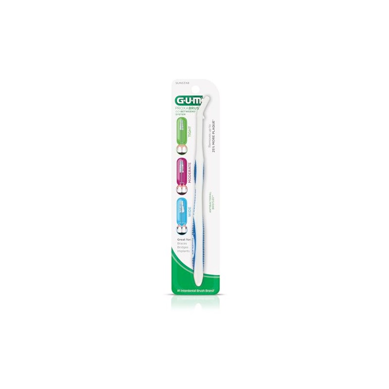 GUM Proxabrush - Recambios de mango permanente, compatible con cepillos