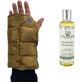 Pack Muñequera : Compresa De Semillas Para La Muñeca y Aceite Para Masaje De 125ml