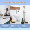 Bamboo Soap Dishes for Bar Soap Holders for Shower for