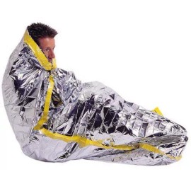 Ever Ready First Aid 2 PACK OF CAMPING EMERGENCY SLEEPING BAG  36" X 84"- WATERPROOF MYLAR EMERGENCY