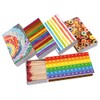 jameitop® XL Matchboxes, 10 cm with Rainbow/Pride/Peace Design Matches, Pack