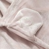 Hooded Blanket Wearable Polyester Plush Rabbit Ear Hooded Blanket Throw