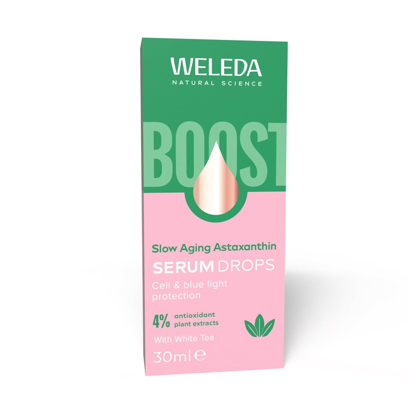 Weleda Slow Aging Astaxanthin Face Serum Drops with White Tea,