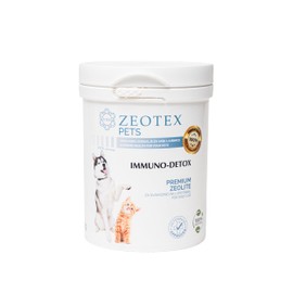 Zeotex Zeolite Powder 100% Natural Food Supplement for Immunity & Detox, Digestive Health, Joint Health Supplement Powder, Liver Detox, Enhance Pet Health w/Easy-to-Use Pet Supplements, 120g/4.23 oz.