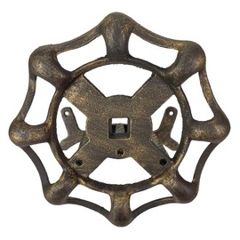 Vintage Outdoor Faucet Spigot Garden Hose Holder - Cast Iron with Weather-Resistant Bronze Finish - Decorative Wall-Mounted Hose Hanger - Holds 75 Feet - Ideal for Garden and Patio