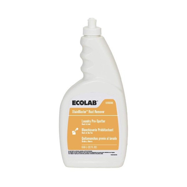 Ecolab Stainblaster Rust Remover Laundry Pre-Spotter- 22 FL OZ