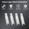 Car Valve Stem Extenders 4cm, 4 Pcs Screw-on Tire Valve