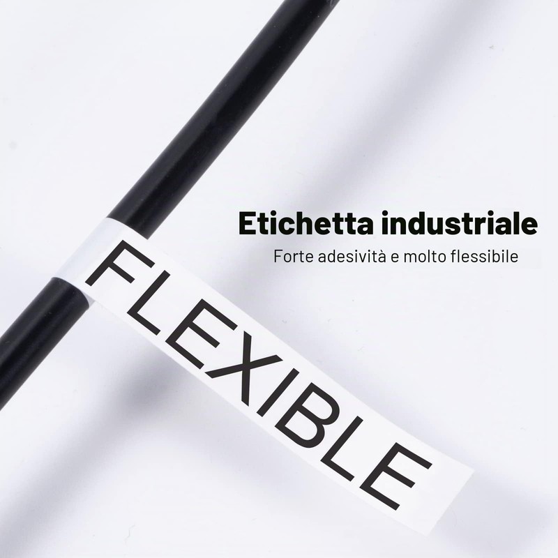 MarkField 4x Nastro Compatibile con Dymo Rhino 18445 19mm Vinile