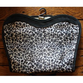 C&K New Leopard Print Hanging Travel Bag Cosmetic Carrier Zipper Body Toiletries 22"