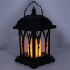 Outdoor Hanging Solar Lantern LED Candle Flame Light for Garden