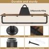 YheenLf Industrial Pipe Clothes Rack, Wall Mounted Garment Rack, Heavy