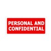 Personal and Confidential Stickers,Self Adhesive File Labels for Office Business,500