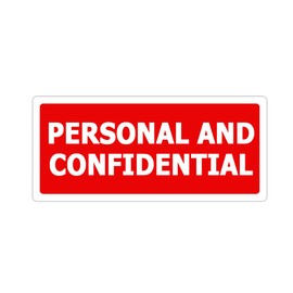 Personal and Confidential Stickers,Self Adhesive File Labels for Office Business,500 Pcs Per Pack