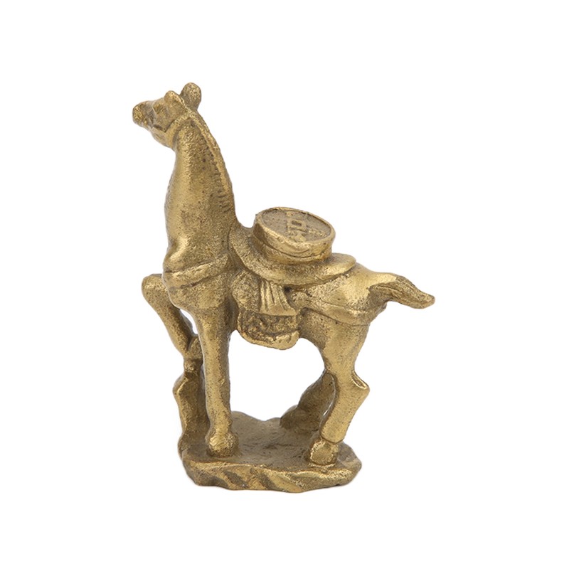Copper Horse Ornaments Exquisite Durable Retro Craft Statue for Office