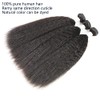 100% Cabello Humano Rizado Recto Paquetes Tejer Yaki Recto 3