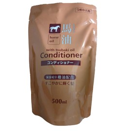 Kumano Oil and Horse Oil Conditioner Refill, 16.9 fl oz (500 ml)