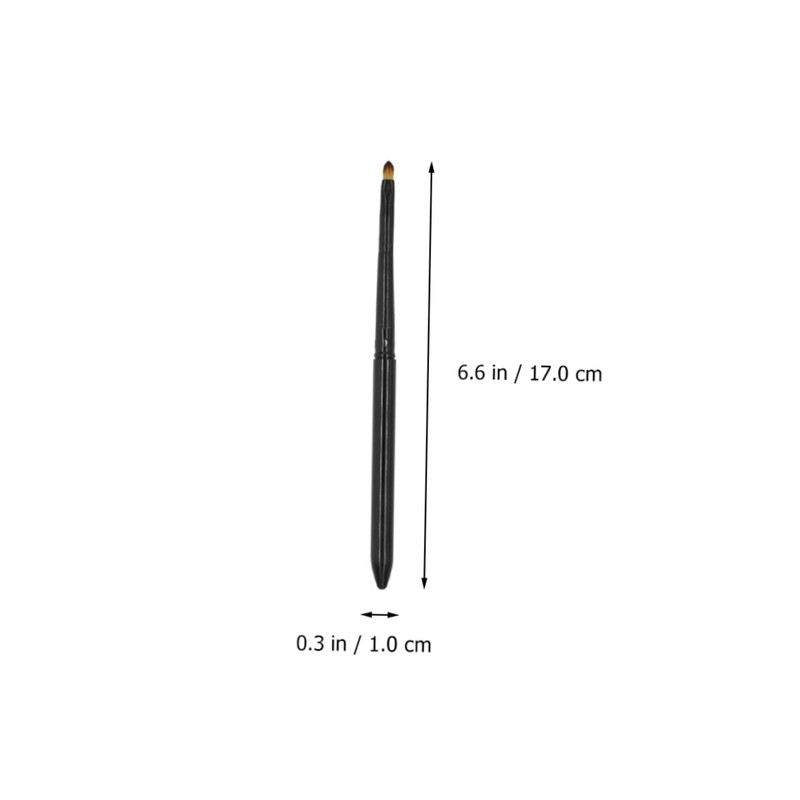 Baluue 6pcs Lip Brush with Covers Portable Makeup Applicators for