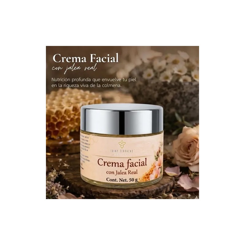 Crema Facial Jalea Real, Rosa Mosqueta Y Cera De Abeja