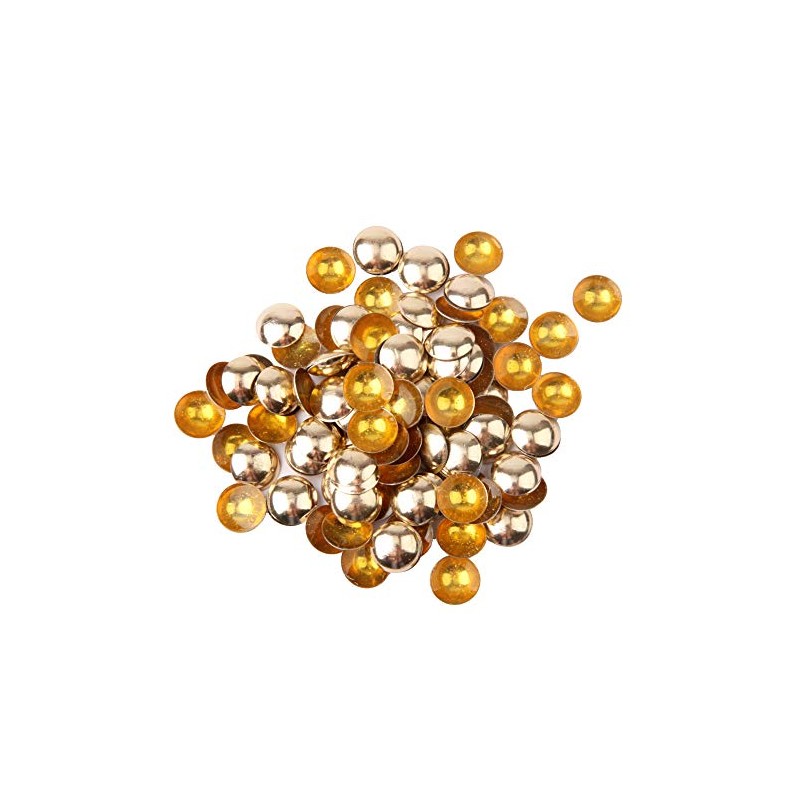 Beadsland Dome Studs Hotfix in Size 10mm,1/3 Round Flat Back