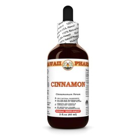 Cinnamon (Cinnamomum Verum) Dry Bark Tincture, Made in Hawaii, All Natural, Vegan, Pure Liquid Extract - 2 fl.oz