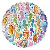 55 Pcs Seahorse Stickers for Laptop Water Bottles,Bicycle,Skateboard,Computer,Marine Animal Cute