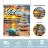 Newsely Beach Sea Turtle Shower Curtain 60Wx72H Inch Bible Verse
