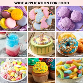 Food Coloring Set - 12 Color Food Grade Vibrant Food Dye Tasteless Liquid Color for Cake Decorating, Baking, Easter Egg, Icing, Fondant, Cooking, Slime Making DIY Supplies Kit - 0.35 Fl. oz (10 ml)/Bottles