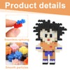 PYAIOVR Pack of 2 Dragon Ball Figures Building Blocks Micro