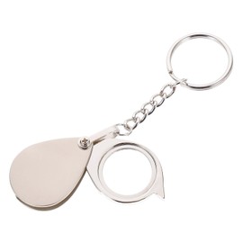 Magnifying Glass Keyring Pocket Magnifying Glass 15x Magnifier Keychain Foldable Mini Magnifier Keyring Magnifier Keychain for Men Portable Magnifying Glass Observation Magnifier