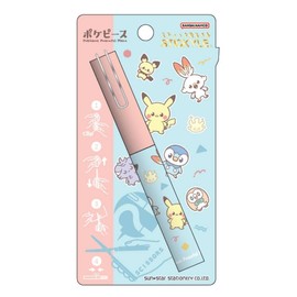 Sunstar Stationery S3721680 Pokémon Scissors, Sticky Steel Scissors, Poke Piece Stationery Series, Set