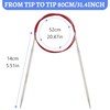 Reessy 4mm Circular Knitting Needles 80 cm Long, Stainless Steel