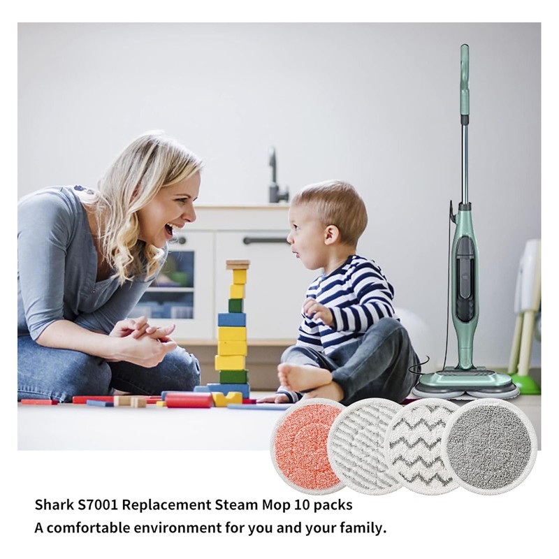 Steamer Mop Pad Replacement for Shark S7001 S7000AMZ S7000 S7001TGT