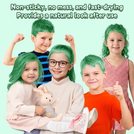 HAILIMIPRO Green-9 Hair Color Wax for Kids,Washable Temporary Hair Color