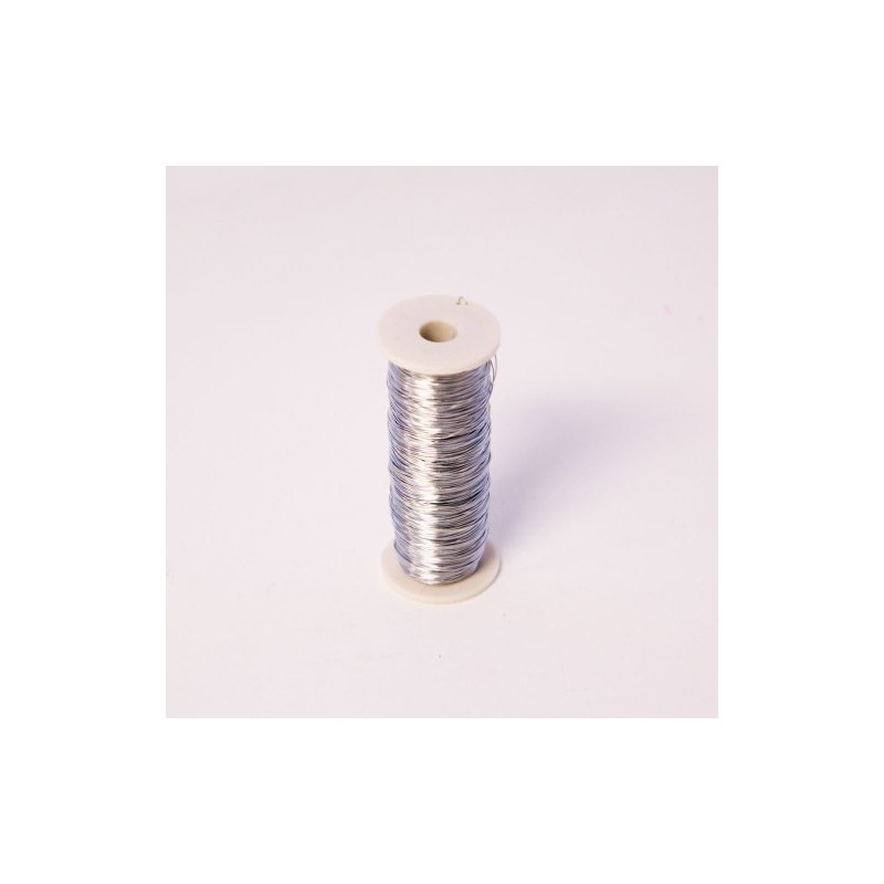 Thin Silver Reel Wire for Floristry & Flower Arranging Roll