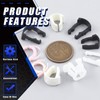 Glarks 80Pcs 3/8" 5/16" 8 Sizes Fuel Line Retainer Clips